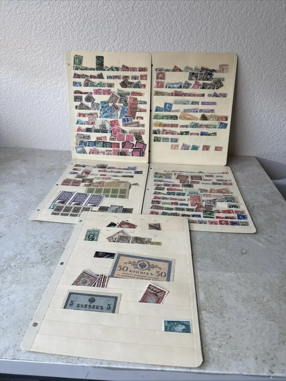 Vintage World Postage Stamp Lot - Postmarked Vtg Lot